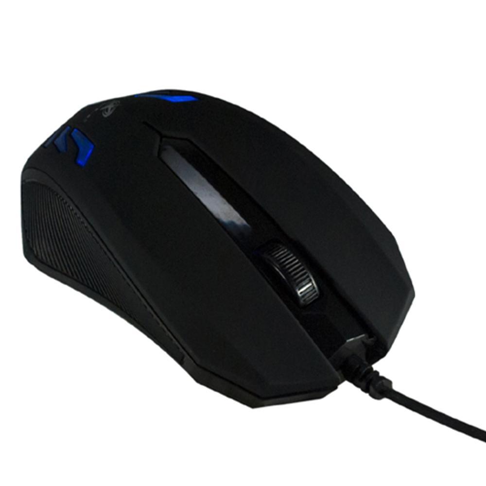 Mouse Óptico Gamer Com Fio 1600 Dpi 3d Usb Preto Com Led Azul é bom? Vale a pena?