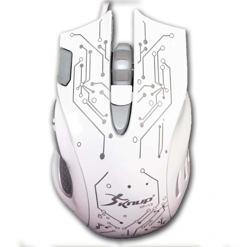 Mouse Óptico Gamer Com Fio 7 Botoes 2400 Dpi 7 Leds Aleatorios Branco Mouse Pad Gratis é bom? Vale a pena?
