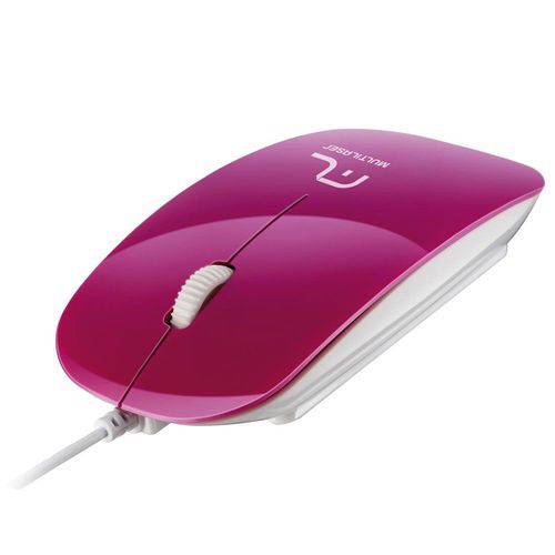 Mouse Óptico Multilaser Mo167 Colors Slim Pink Usb Rosa é bom? Vale a pena?