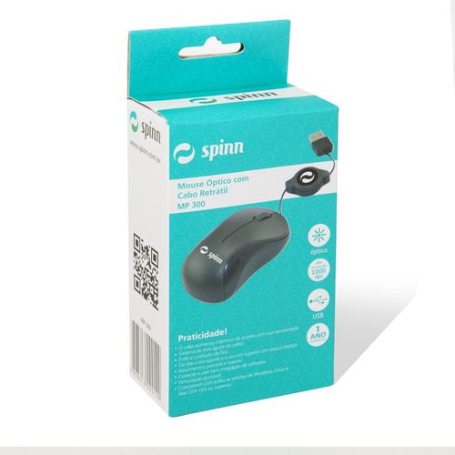Mouse Óptico Retrátil Mp300 Spinn é bom? Vale a pena?