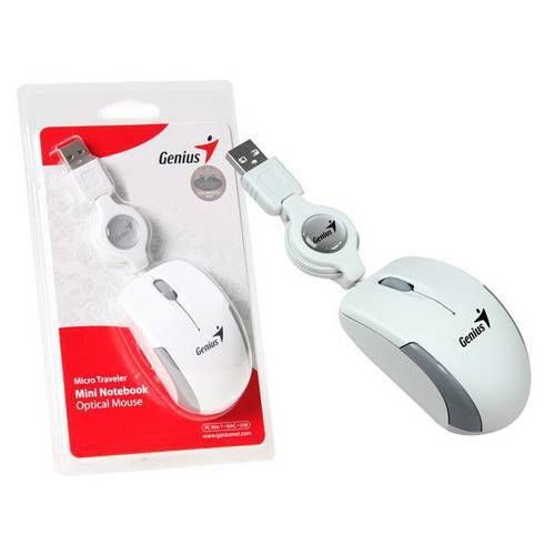 Mouse Usb Optico 1200 Dpi Mini Retratil Branco Traveler 31010100104 Genius é bom? Vale a pena?