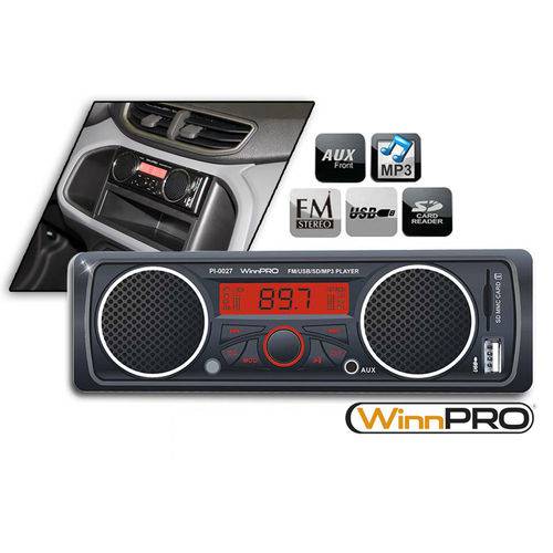 Mp3 Player Rádio Automotivo com Alto-falantes Embutidos USB SDCard Winnparts é bom? Vale a pena?
