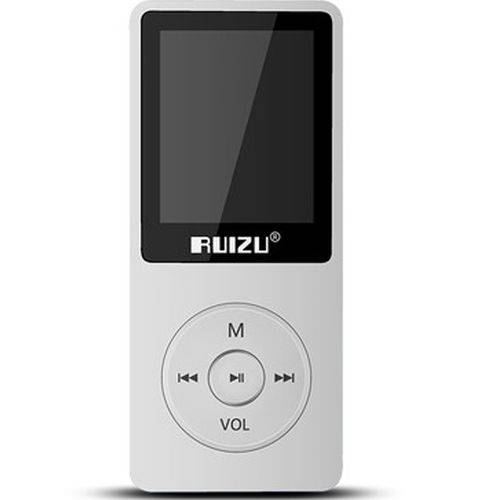 Mp3 Player Ruizu X02 Ultrafino 8gb Bateria 70 Horas Hifi Rádio Fm Relógio Alarme Multimídia Fone de Ouvido - Branco é bom? Vale a pena?