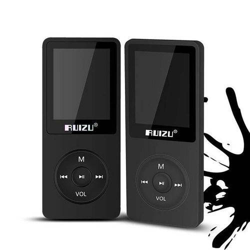 Mp3 Player Ruizu X02 Ultrafino 8gb Bateria 70 Horas Hifi Rádio Fm Relógio Alarme Multimídia Fone de Ouvido - Preto é bom? Vale a pena?