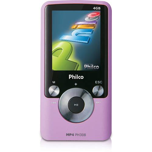 MP4 Philco PH308 4GB Gravador de Músicas de Rádio e Reprodutor de Vídeos e Filmes Entrada USB Rosa - Philco é bom? Vale a pena?