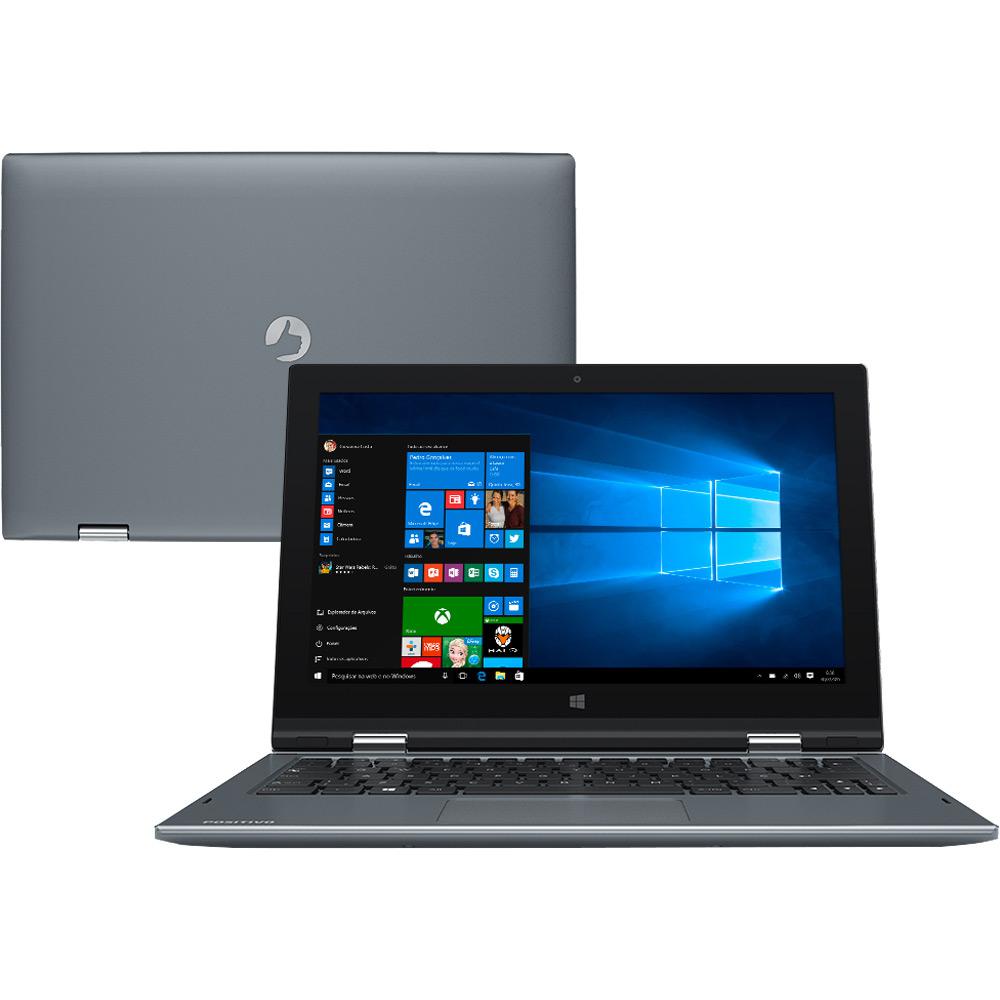 Notebook 2 em 1 Positivo Duo ZR3630 Intel Celeron Dual Core 4GB 32GB Tela LCD 11.6" Windows 10