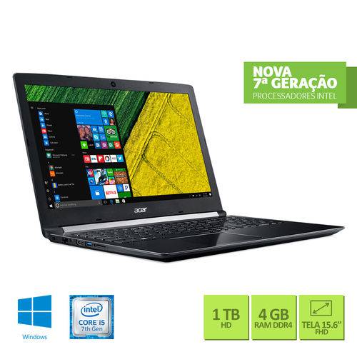 Notebook Acer A515-51-52ct Intel Core I5 4gb Ram 1tb Hd 15.6 Full Hd Windows 10 é bom? Vale a pena?