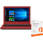 Notebook Acer E5-574-307M Intel Core I3 4GB 1TB LED 15,6" Windows 10 Vermelho + Microsoft Office 365 Personal - para 1 Computador (PC ou Mac) e 1 Tablet é bom? Vale a pena?