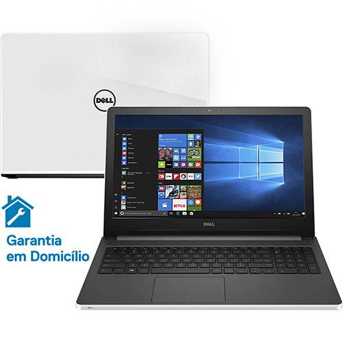 Notebook Dell Inspiron I15-5566-A10B Intel Core I3 4GB 1TB Tela LED 15.6" Windows 10 - Branco é bom? Vale a pena?