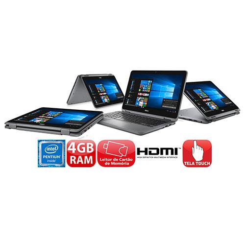 Notebook 2 em 1 Touch Dell Inspiron I11-3168-A10 com Intel® Pentium® Quad Core, 4GB, 500GB, Leitor de Cartões, HDMI, Bluetooth, LED 11.6 e Windows 10 é bom? Vale a pena?