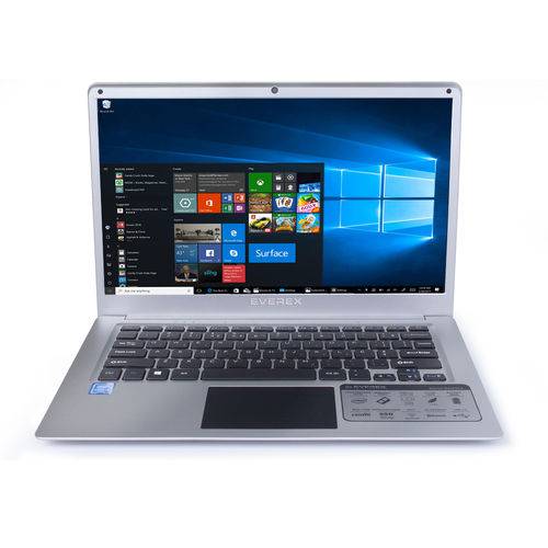Notebook Everex Intel Quad Core Z8350 Tela 14" Led 2GB 32SSD HDMI Windows 10 - Prata é bom? Vale a pena?
