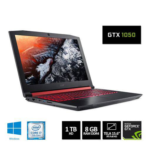 Notebook Gamer Acer Aspire Nitro AN515-51-77FH Core I7 8GB RAM 1TB HD 15.6" FHD GeForce GTX 1050 4GB é bom? Vale a pena?
