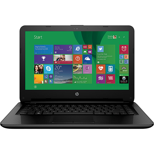 Notebook HP 14-ac102br Intel Celeron Dual Core 4GB 500GB LED 14" Windows 10 - Preto é bom? Vale a pena?