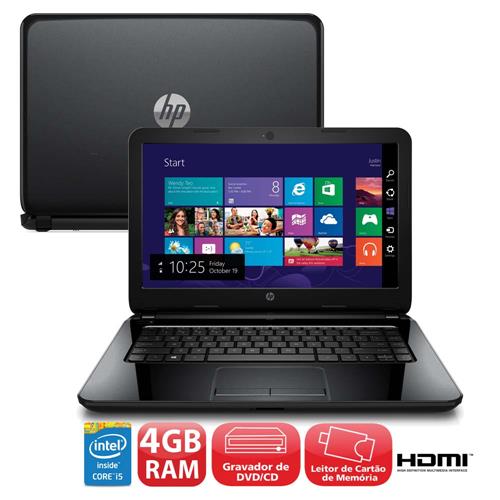 Notebook HP 14-R052BR com Intel® Core™ i5-4210U, 4GB, 500GB, Gravador de DVD, Leitor de Cartões, HDMI, Wireless, Webcam, LED 14" e Windows 8.1 é bom? Vale a pena?