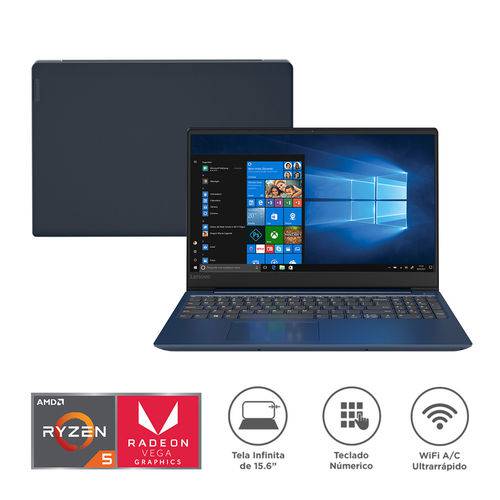 Notebook Lenovo Ideapad 330s Ryzen 5 4gb 1tb Windows 10 15,6" HD 81jq0000br Azul Bivolt é bom? Vale a pena?
