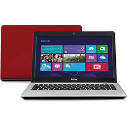 Notebook Philco 14I-V744 com AMD Dual Core 4GB 500GB Vermelho LED 14" Windows 8 é bom? Vale a pena?