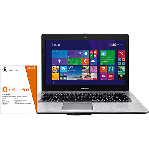 Notebook Positivo Stilo XR3210 Intel Dual Core 4GB 500GB LED 14" Windows 8.1 + Pacote Aplicativo Office 365 Microsoft Personal é bom? Vale a pena?