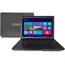Notebook Qbex com AMD C60 Dual Core 4GB 500GB LED 14