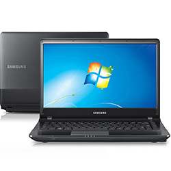 Notebook Samsung 305E4A-BD1 com AMD Quad Core 4GB 500GB LED 14