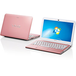 Notebook Sony VAIO SVE11115EB/P com AMD Dual Core 4GB 320GB LED 11,6