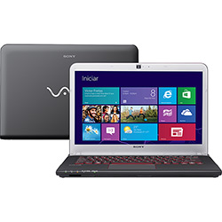 Notebook Sony VAIO SVE14A25CBB com Intel Core I5 6GB 750GB LED 14" Windows 8 é bom? Vale a pena?