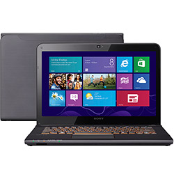 Notebook Sony VAIO SVE14A25CBH com Intel Core I5 6GB 750GB LED 14" Windows 8 é bom? Vale a pena?