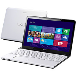 Notebook Sony VAIO SVE15125CBW com Intel Core I3 4GB 500GB LED 15,5" Branco Windows 8 é bom? Vale a pena?