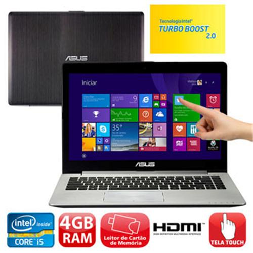 Notebook Touch Asus VivoBook S400CA-BRA-CA215H com Intel® Core™ i5-3317U, 4GB, 500GB, Leitor de Cartões, HDMI, Wireless, Webcam, LED 14" e Windows 8 é bom? Vale a pena?