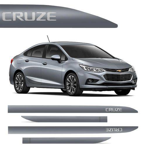 Novo Friso Lateral Slim Chevrolet Cruze 2017 Cinza Satin é bom? Vale a pena?