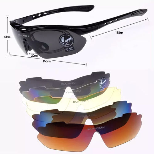 Óculos de Sol Esportivo Bike 5 Lentes - Oulaiou é bom? Vale a pena?