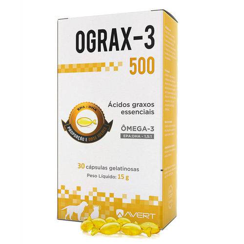 Ograx 500 Suplemento Omega 3 Avert 30 Capsulas é bom? Vale a pena?