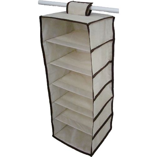 Organizador de Closet Cabideiro Vertical OrganiBox Bege/Marrom de 85x30x28cm é bom? Vale a pena?
