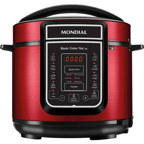 Panela de Pressão Elétrica Mondial Digital Master Cooker 5L Vermelha - 900W é bom? Vale a pena?