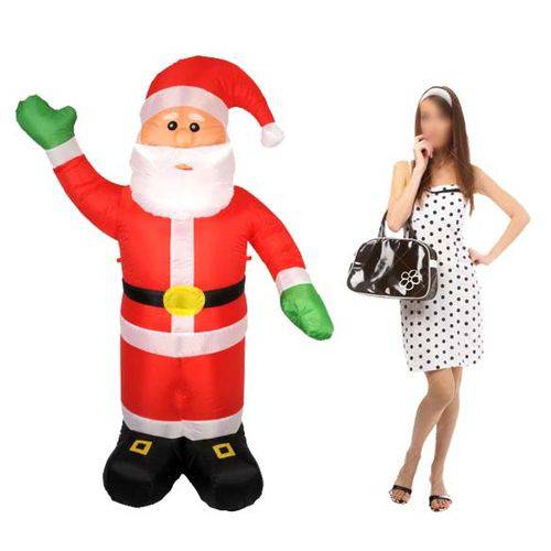 Papai Noel Inflavel de Natal para Decoraçao Natalina 1m e 80cm é bom? Vale a pena?