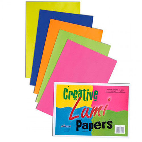 Papel Creative Lumi Papers A4 80g 50 Folhas 5 Cores Foroni é bom? Vale a pena?
