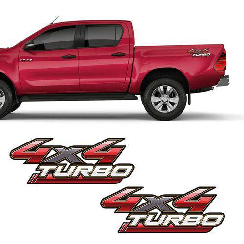 Par de Adesivos Hilux 2009/2012 Emblema 4x4 Turbo é bom? Vale a pena?