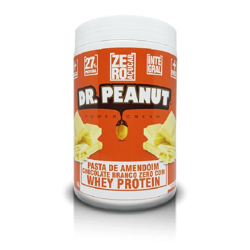 Pasta de Amendoim com Whey e Chocolate Branco Zero (1kg) Dr. Peanut é bom? Vale a pena?