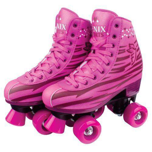 Patins Rosa Roller Skate 4 Rodas 36/37 - Fênix Rl-01r é bom? Vale a pena?