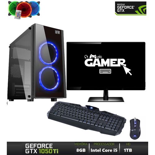 PC Gamer EasyPC FPS Intel Core I5 8GB (GeForce GTX 1050 Ti 4GB) HD 3TB Monitor LED 19.5" HDMI é bom? Vale a pena?