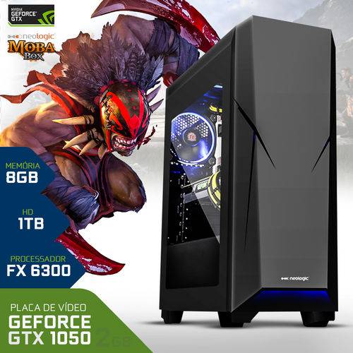 PC Gamer Neologic Moba Box NLI67090 Amd FX6300 8GB (GeForce GTX 1050 2GB) 1TB é bom? Vale a pena?