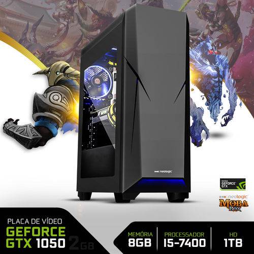 PC Gamer Neologic Moba Box NLI67181 Intel Core I5-7400 8GB (GeForce GTX 1050 2GB) 1TB é bom? Vale a pena?