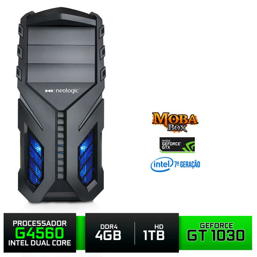 PC Gamer Neologic Moba Box NLI80143 Dual Core G4560 7ª Geração 4GB (GT 1030 2GB) 1TB é bom? Vale a pena?