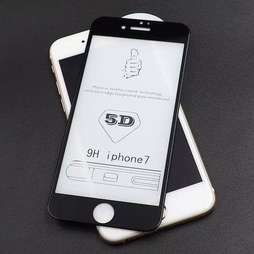 Película de Vidro 5D para Iphone 7 Plus Cobre Tela Inteira Cor Preta é bom? Vale a pena?