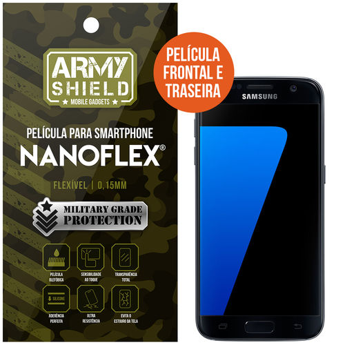 Película NanoFlex [FRONTAL e TRASEIRA] Samsung Galaxy S7 - Armyshield é bom? Vale a pena?