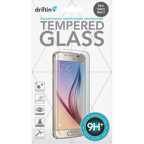Película para Celular de Vidro Temperado Transparente Galaxy Note 3 - Driftin é bom? Vale a pena?