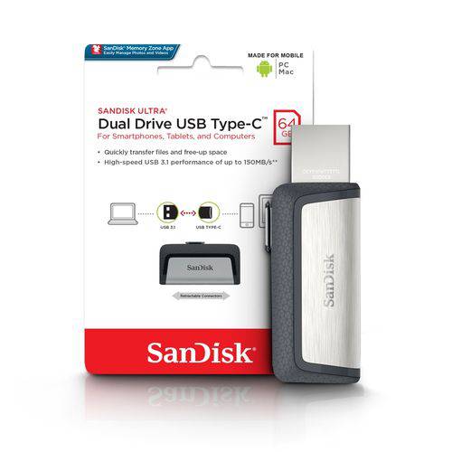 Pen Drive 64gb Usb 3.0 Ultra Drive Type C Smartphone Otg Sdddc2-064g-g46 Sandisk é bom? Vale a pena?