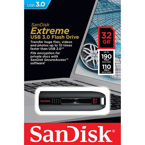 Pen Drive 32GB Sandisk Extreme USB 3.0 é bom? Vale a pena?