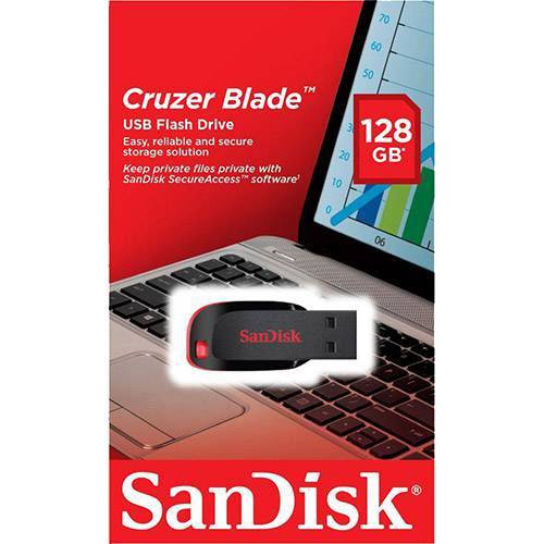 Pendrive SanDisk Cruzer Blade 128GB é bom? Vale a pena?