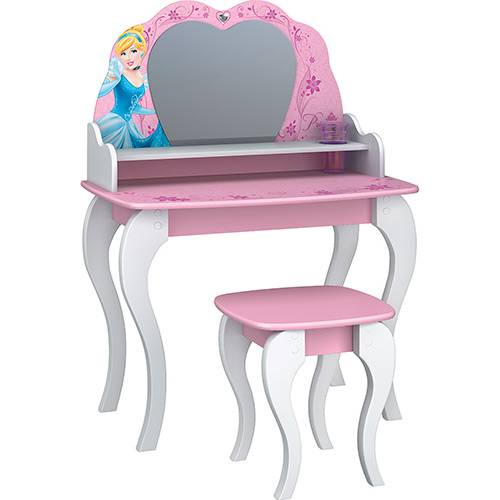 Penteadeira Infantil com Banqueta Princesas Disney Star 3A Branco e Rosa - Pura Magia é bom? Vale a pena?