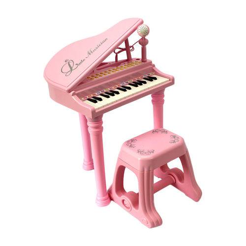 Piano Teclado Rosa Infantil + Microfone + Banquinho - Mc4215 é bom? Vale a pena?